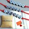 Personalized Rakhi for Brother Raksha Bandhan Handmade Customize Rakhi Thread for Bhaiya Custom Name Rakhi Card Hindu Bracelet Rakhi